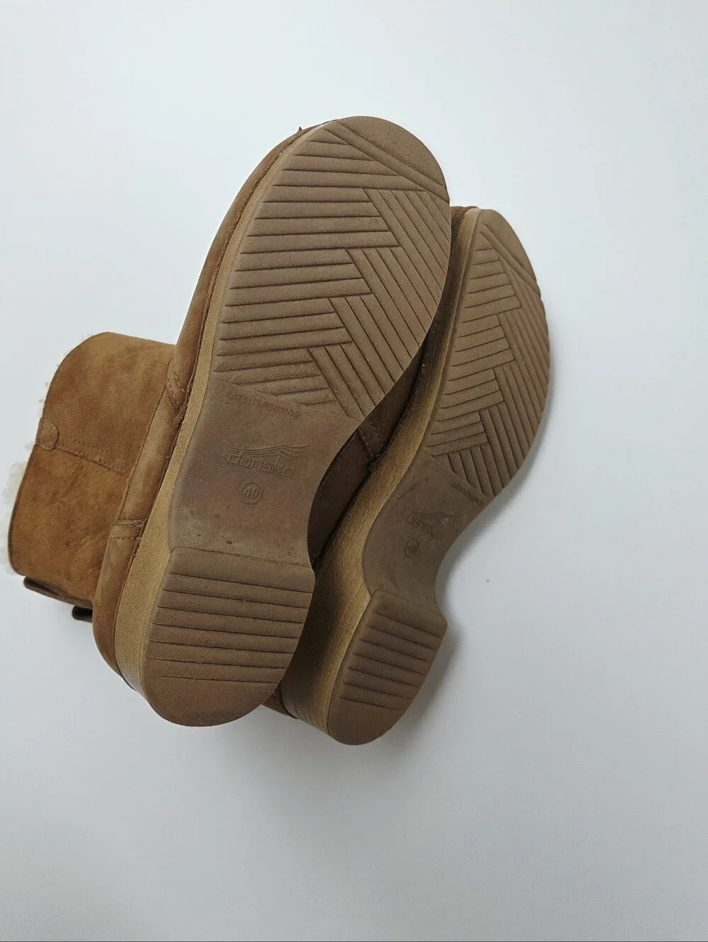 Dansko bettie genuine shearling lined boot Tan Brown Size 40